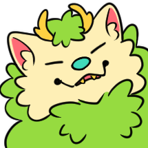 Soft Serve makin a cute cat face, as illustrated by Sam